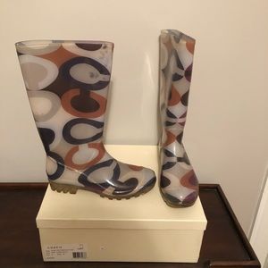 Coach Rainboots with original box